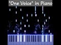 👆🏻 Full Video, One Voice ~ただ声一つ~ - Piano Tutorial
