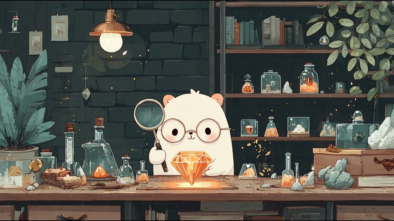 The Jeweler’s Study 🐻💎 | Sophisticated LoFi Jazz & Precision ASMR for Deep Focus