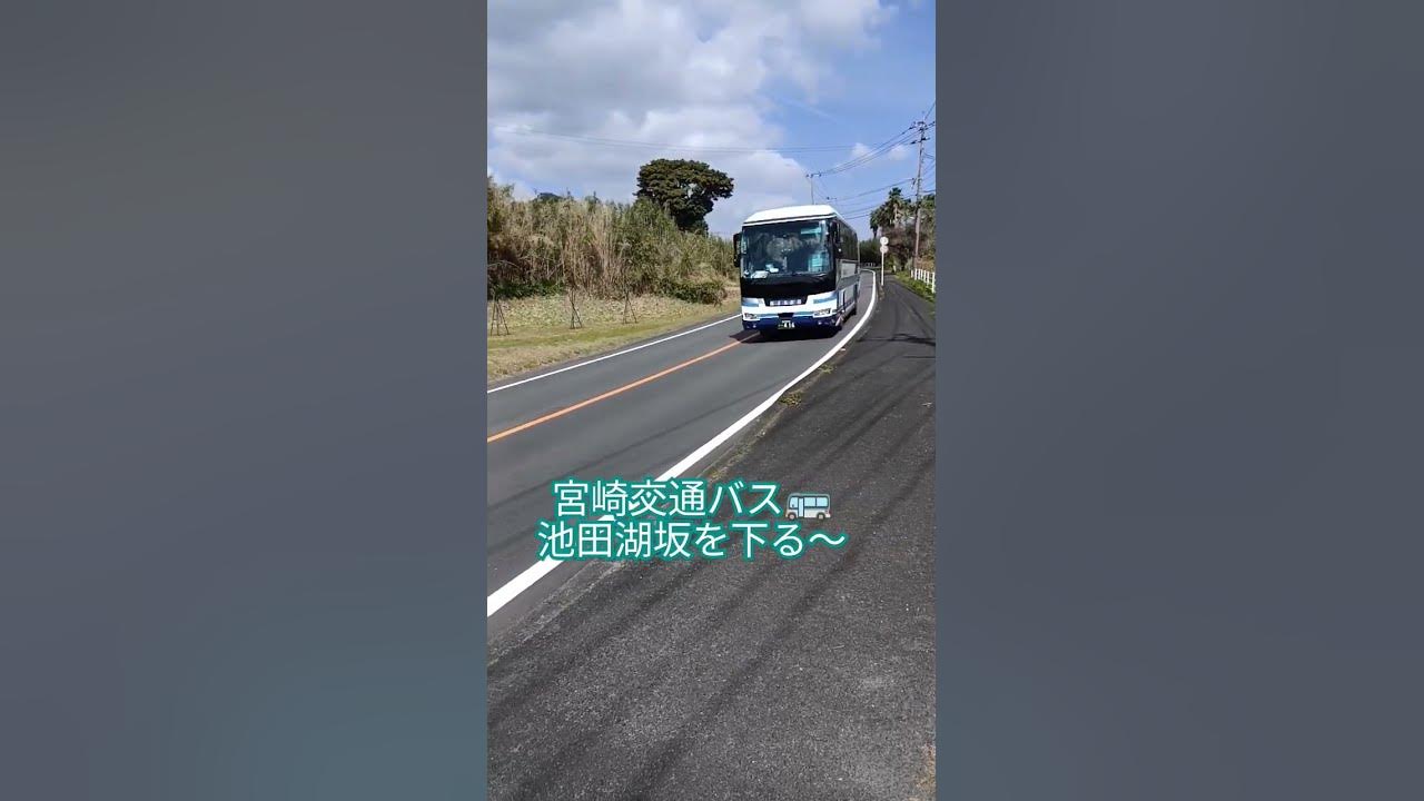 宮崎交通バス🚌池田湖坂を下る〜🍀大手ツアー客を乗せて〜🚍2024年2月13日🌿指宿市池田