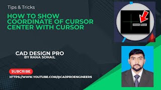 How to Show Coordinates with Cursor in AutoCAD | #hindi #autocad #civil3d