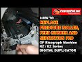 TUTORIAL: How to replace pressure roller, feed rubber and sepatation pad of Risograph RZ,EZ Series
