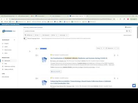 Academic Search Complete Tutorial