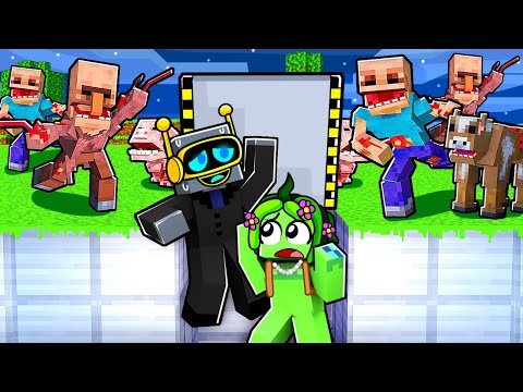 CONSTRUYE una BASE SECRETA SUBTERRANEA vs PARASITOS en MINECRAFT!