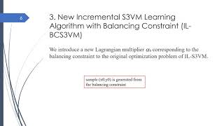Tackle Balancing Constraint for Incremental Semi-Supervised Support Vector Learning