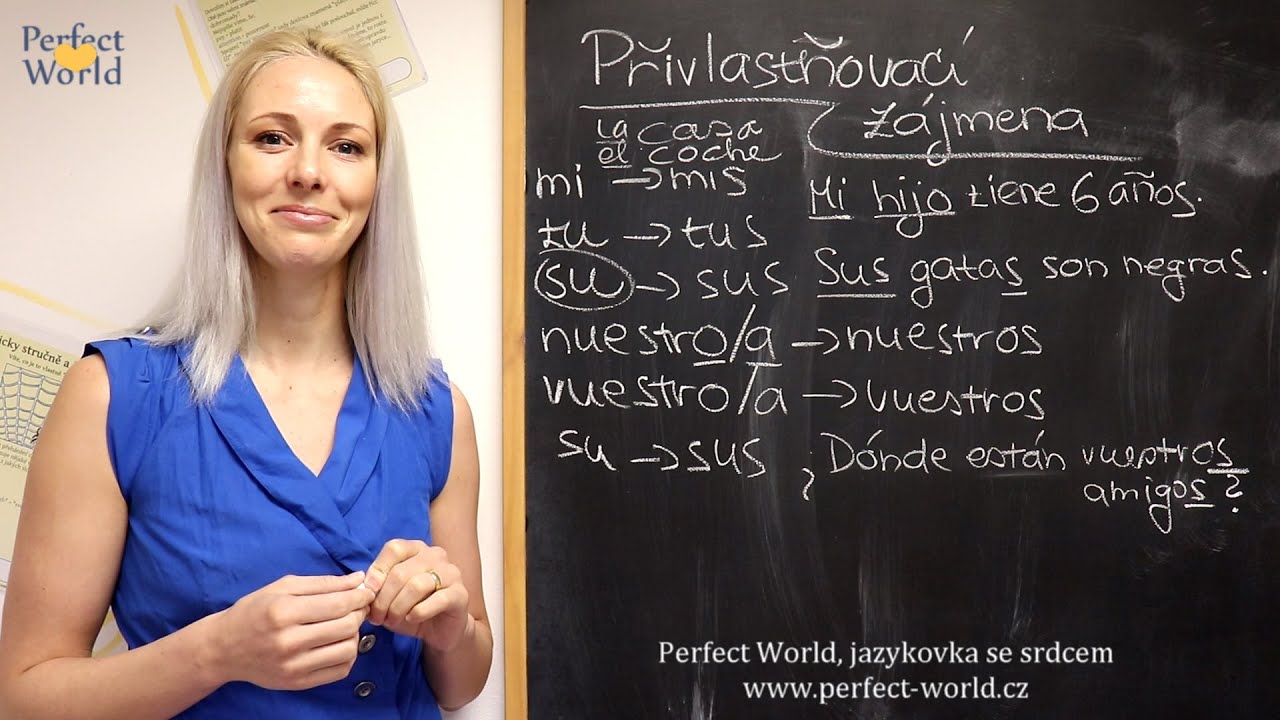 Španělský videotip: Přivlastňovací zájmena