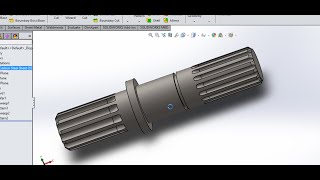 spline shaft design in solidworks  | spline shaft drawing # 2022