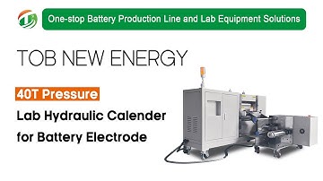 40T Laboratory Electric Hydraulic Calender for Battery Electrode