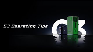 19. G3 Operating Tips