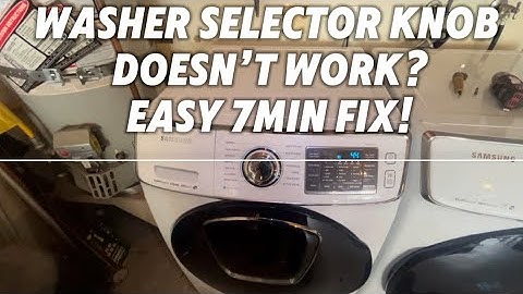 Samsung Washer Selector Knob Not Working? Easy DIY Fix! Part #DC97-18058B