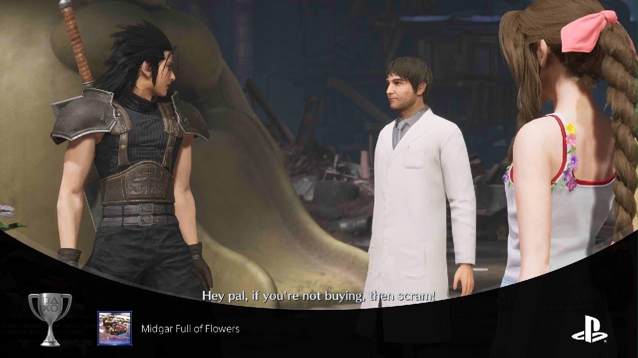 CRISIS CORE –FINAL FANTASY VII– REUNION: Midgar Full of Flowers (SILVER) Trophy