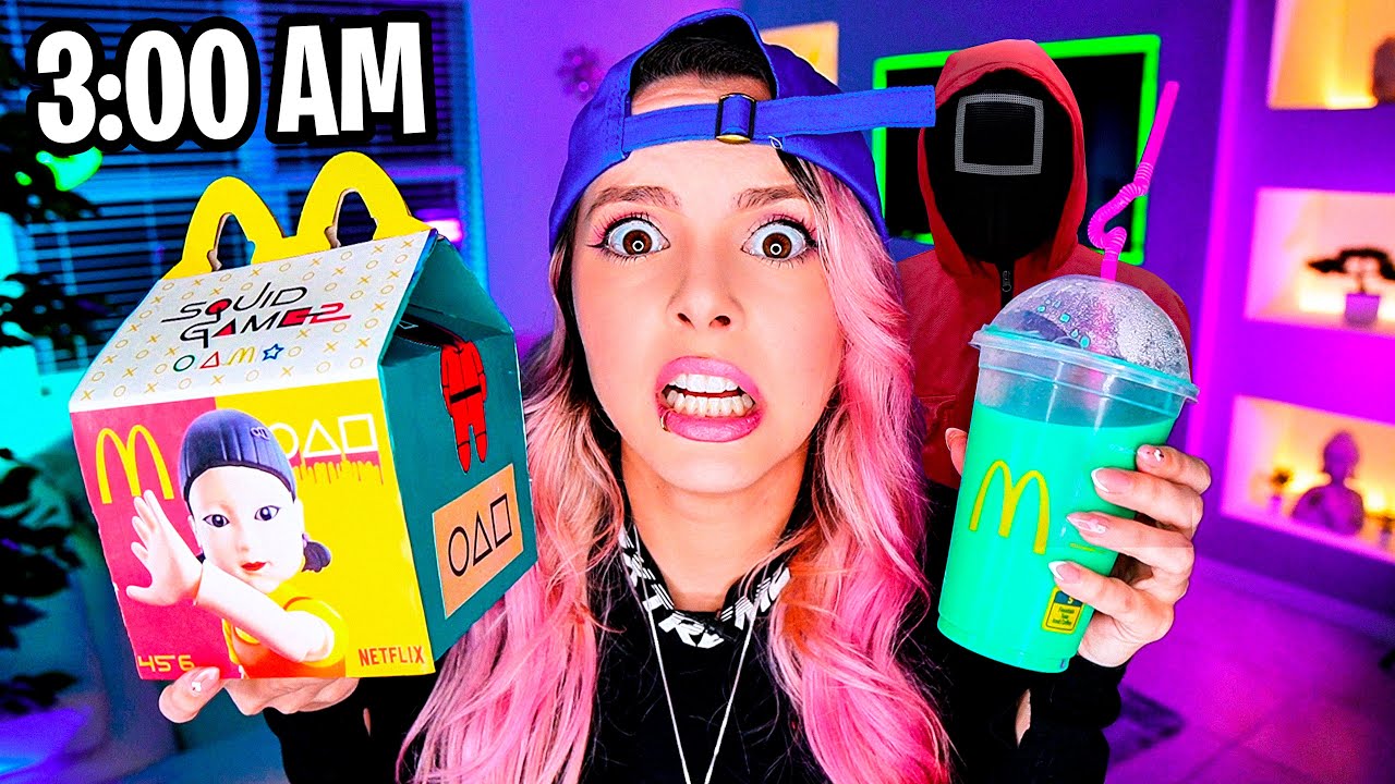 NUNCA COMPRES la CAJITA FELIZ de EL JUEGO DEL CALAMAR a las 3AM❌