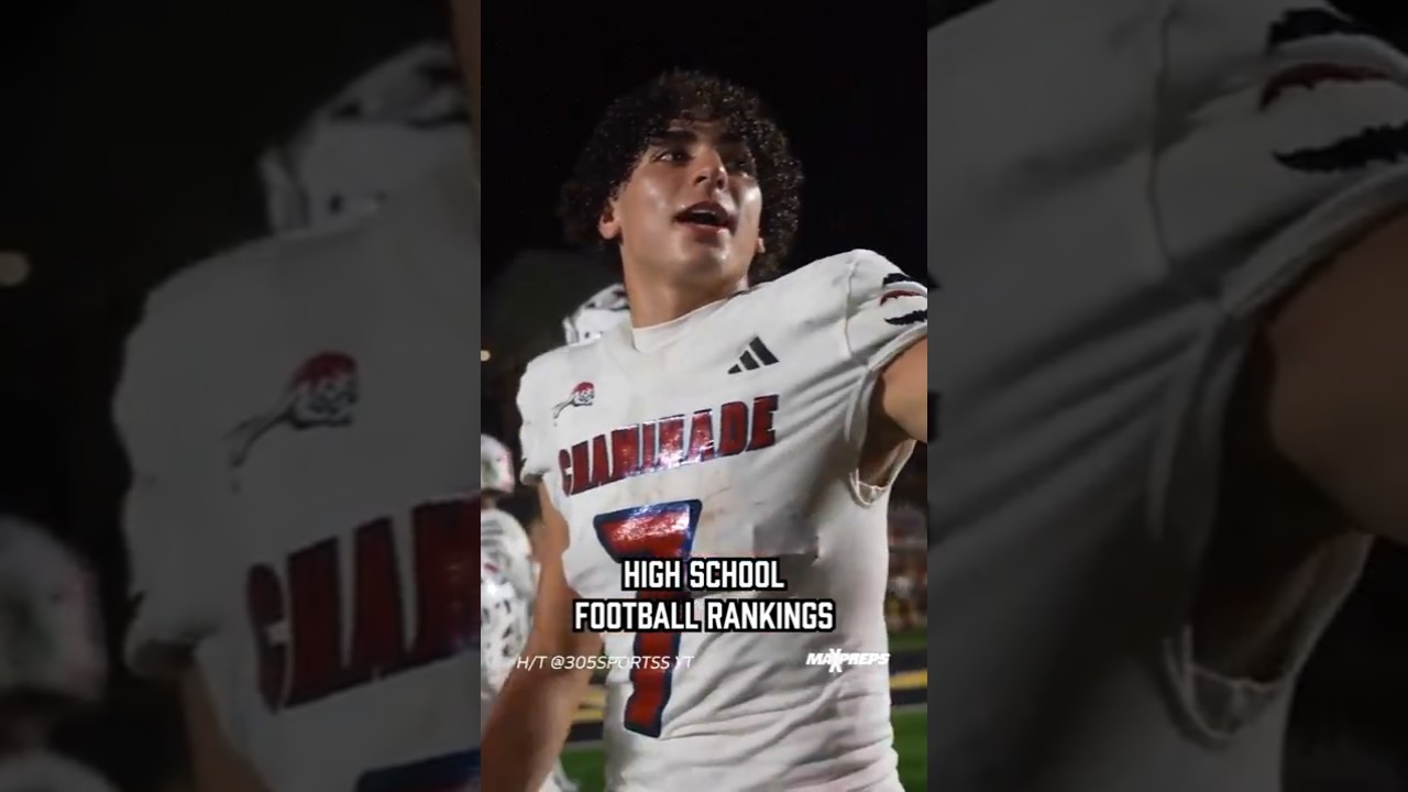 WATCH: MaxPreps Top 25 Football Rankings 🏈 2025 UPDATE #4 📈 📉 #shorts