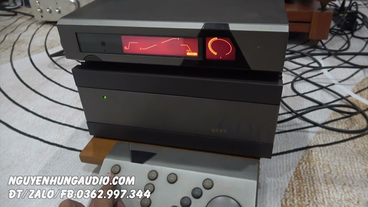 Rare UK-made Pre-Power amplifiers QUAD 606 and QUAD 66, sound