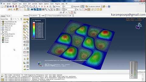 Composite Plate Frequency Simulation in Abaqus