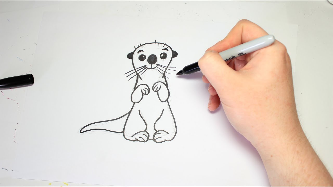 Featured image of post Simple Easy Otter Drawing Would you like to draw a cute otter