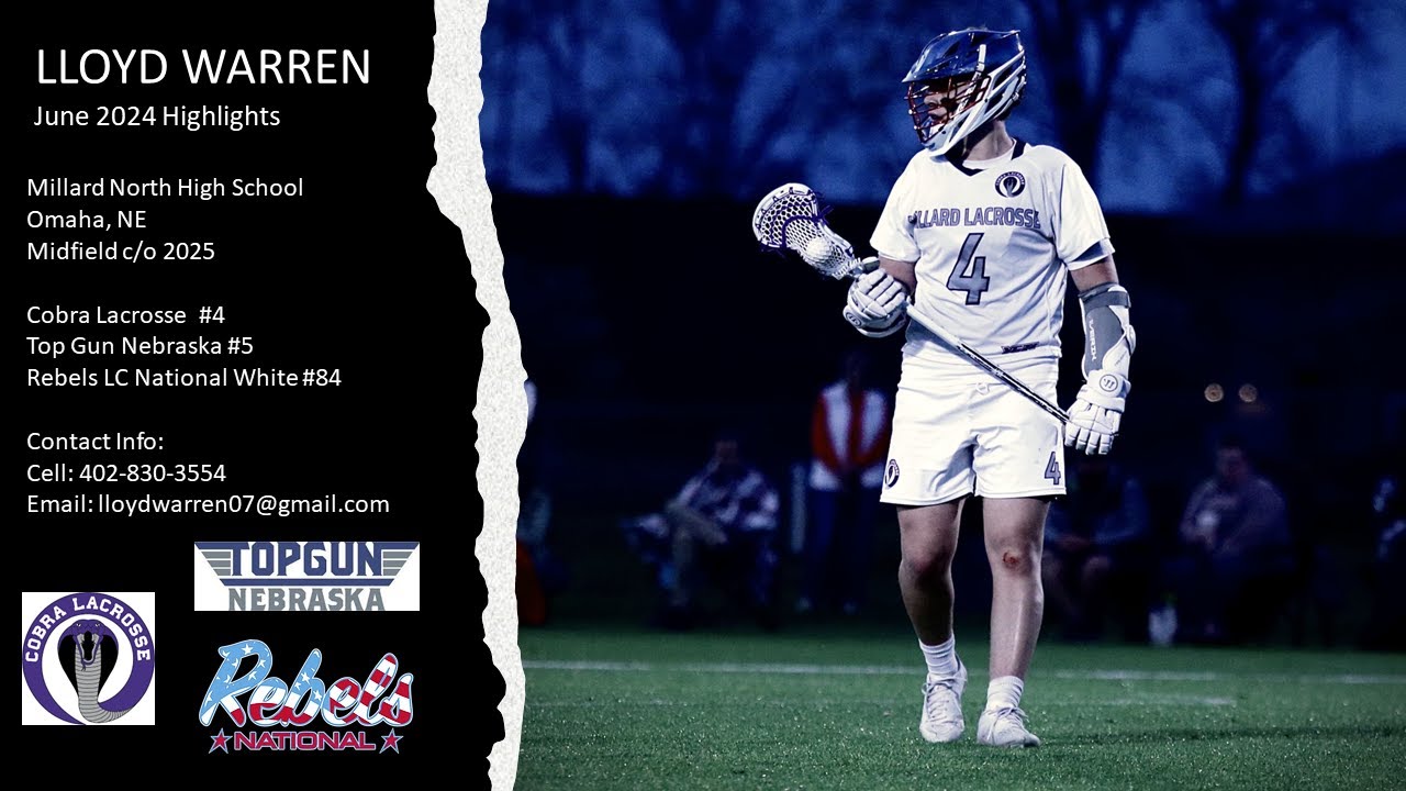 Lloyd Warren June 2024 Lax Highlights YouTube