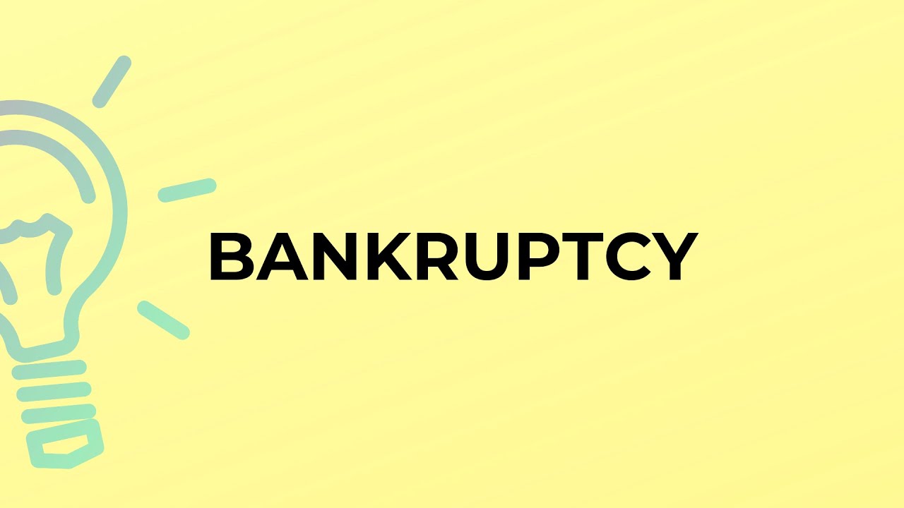 What is the meaning of the word BANKRUPTCY?