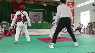 Minh Phúc Mỹ Thuận giáp đỏ Thanh Quy Mỹ Thuận giáp xanh giải taekwondo xã MỸ Thuận mở rộng lần II