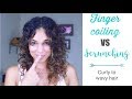 Finger Coiling VS Scrunching - Curly to Wavy Hair