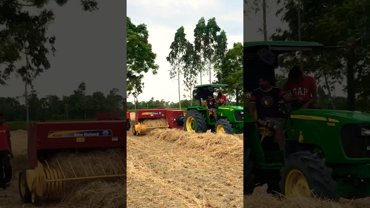 BALER NEW HOLLAND delivery on Johndeere 5405 4*4 🚜🧑‍🌾 