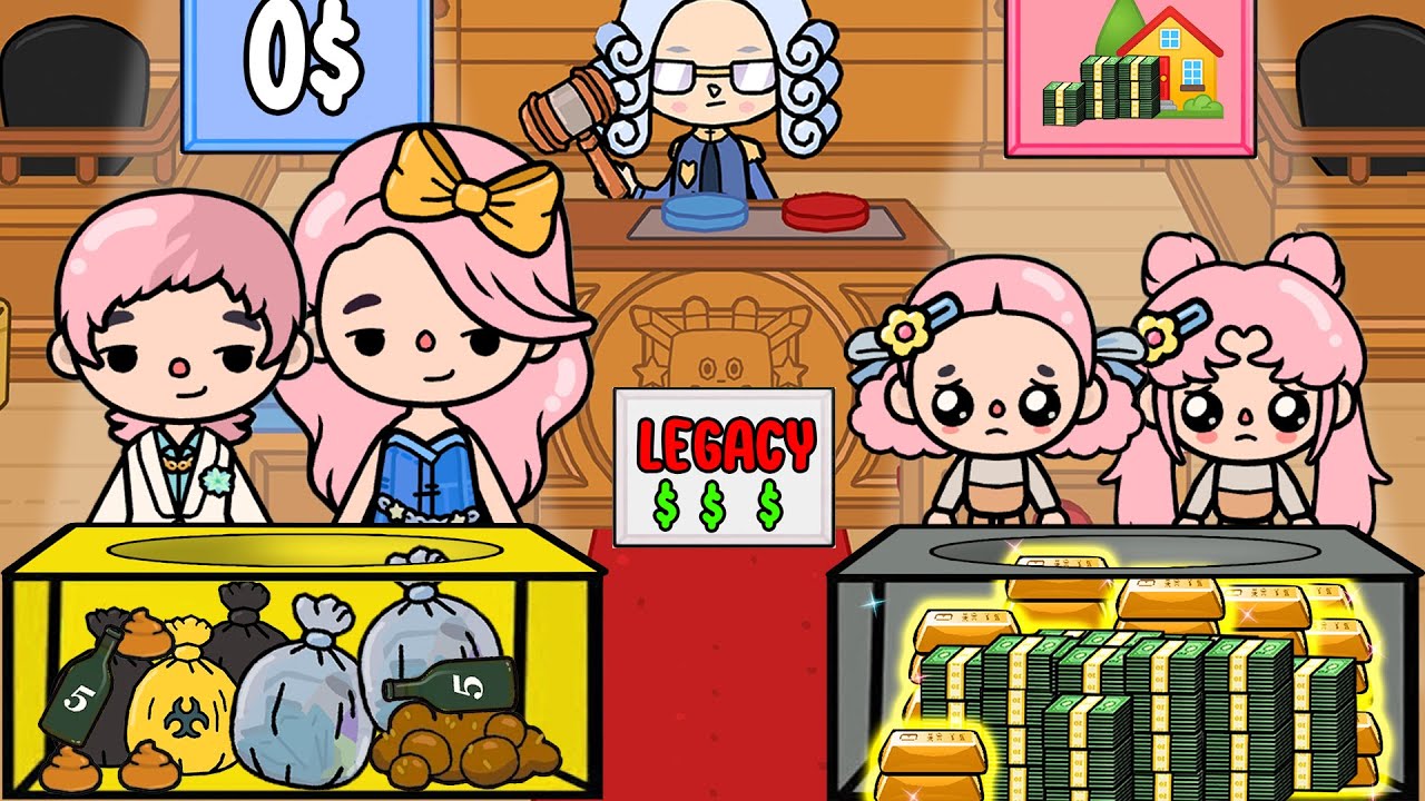 Poor Girls Received All Legacy  | Toca Life Story |Toca Boca