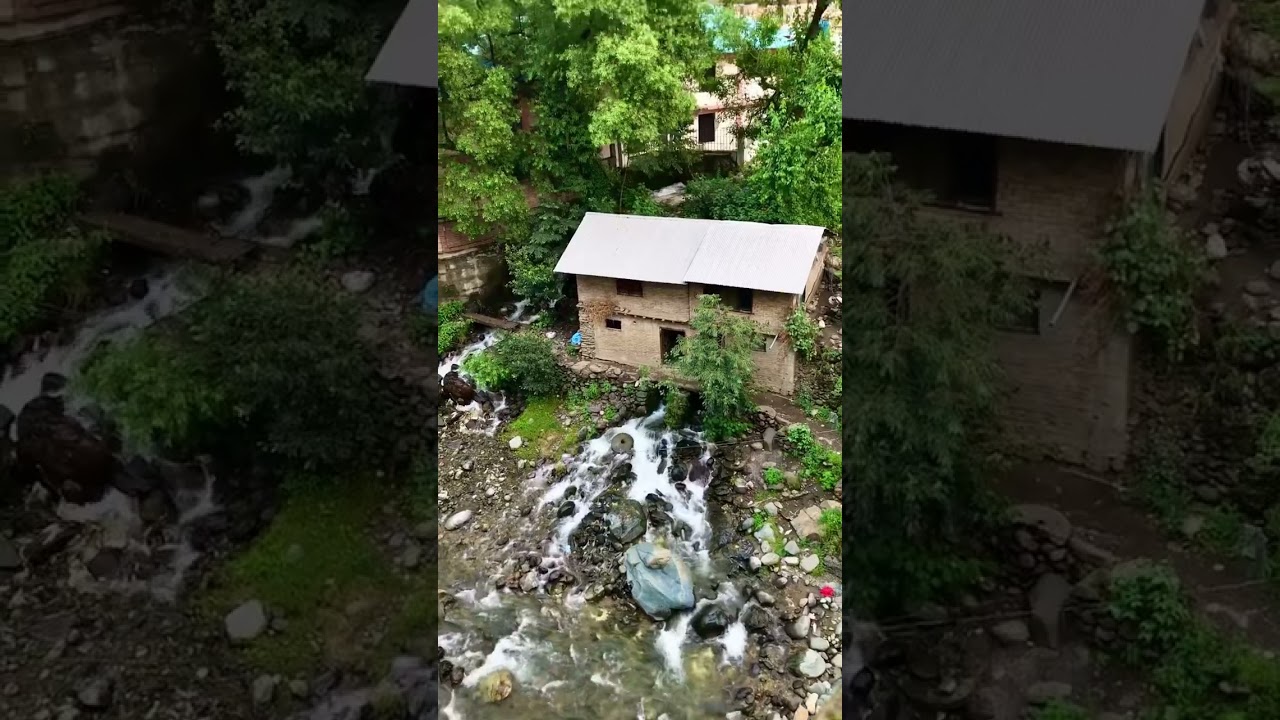 Flour mill local grinding system from water | Water mill | pashto (jaranda)