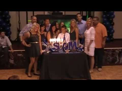 Sam&rsquo;s Bar Mitzvah candle lighting ceremony