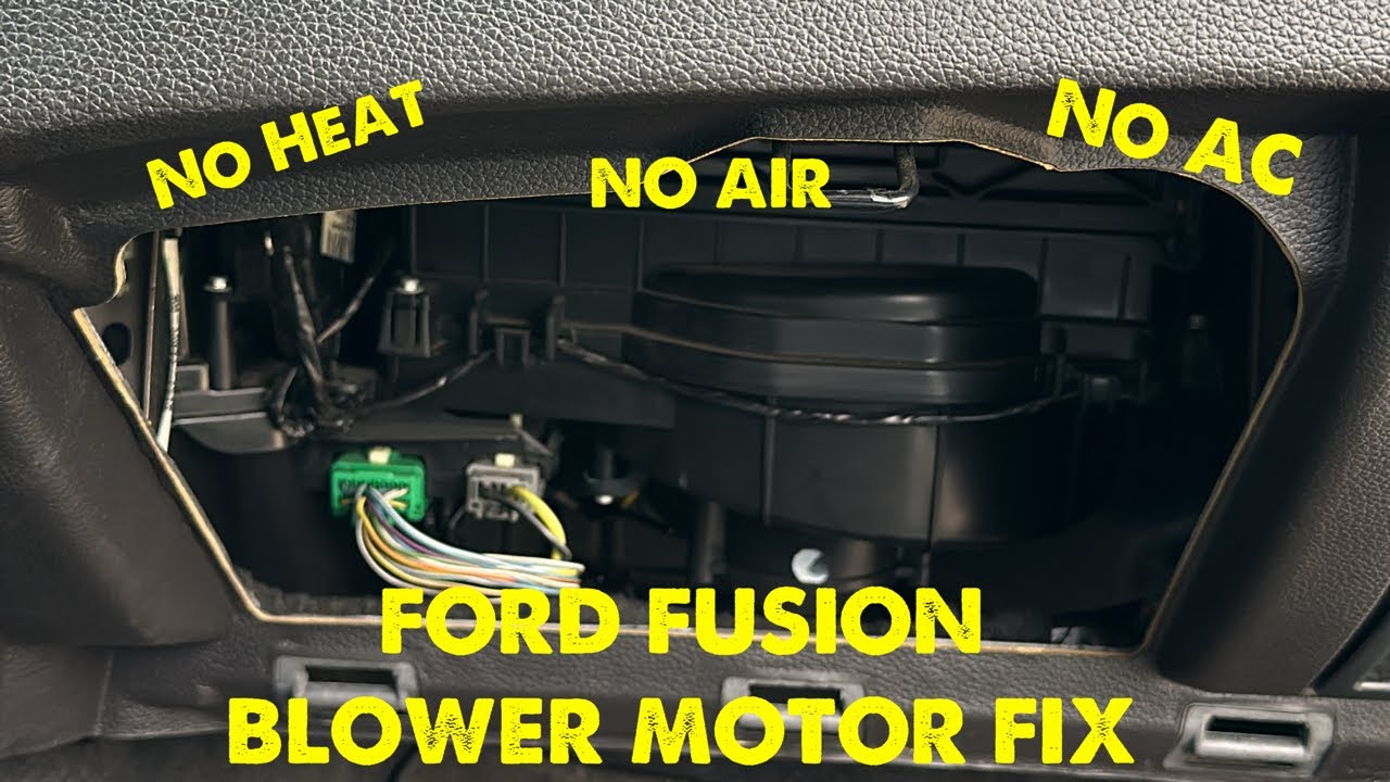 Ford fusion blower motor resistor and pigtail replacement youtube