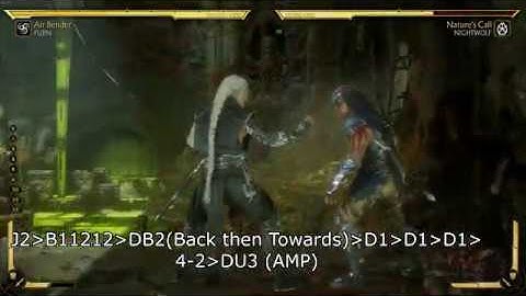 MK11 - Fujin (Kloud Walker) - 35% Corner Kombo (1 Bar OM)