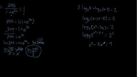 Trig/Precalculus Unit 3: Solving Logarithmic Equations