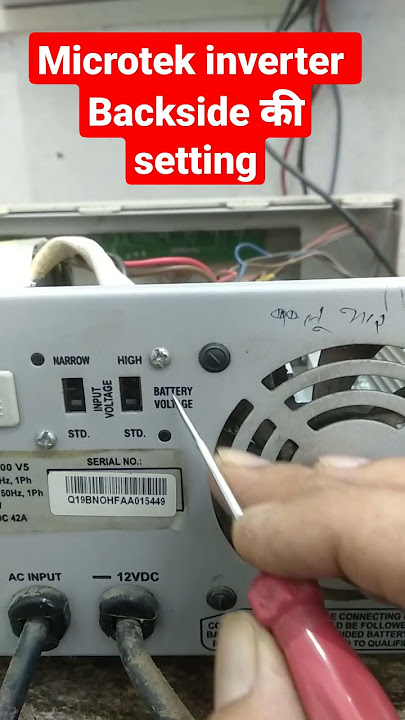 #short|Microtek inverter back  pannel setting|#Microtek_Inverter_Eb_700|Skill development short