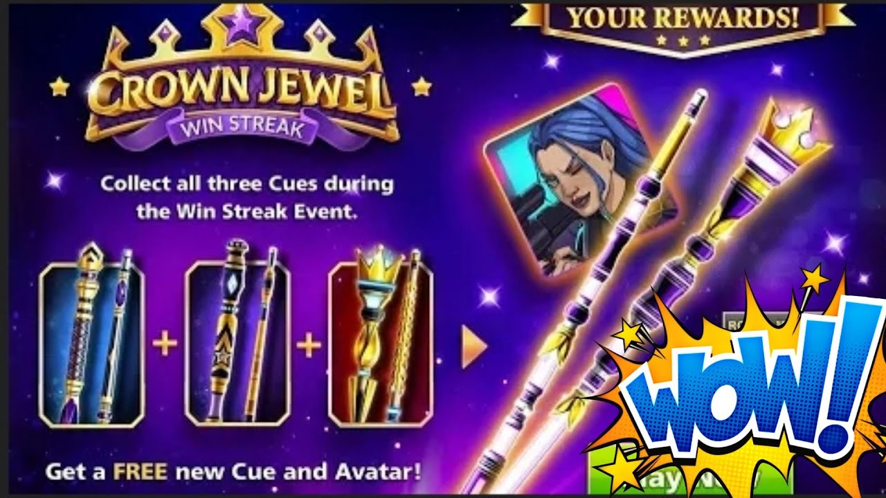 8 ball pool - crown jewel cue level max - new event upcoming