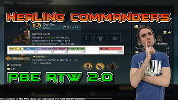 RTW 2.0 - HEALING COMMANDERS - HOW HEAL WORK - PBE