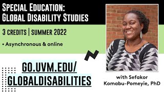NEW: Global Disability Special Education course at UVM