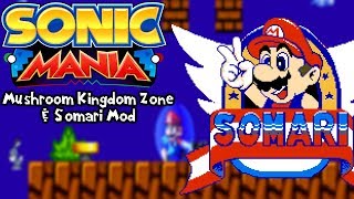Sonic Mania Mods Mushroom Kingdom Zone & Somari Mania 1080P60Fps
