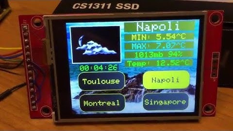 ESP Basic with TFT ILI9341 Weather Station Demo