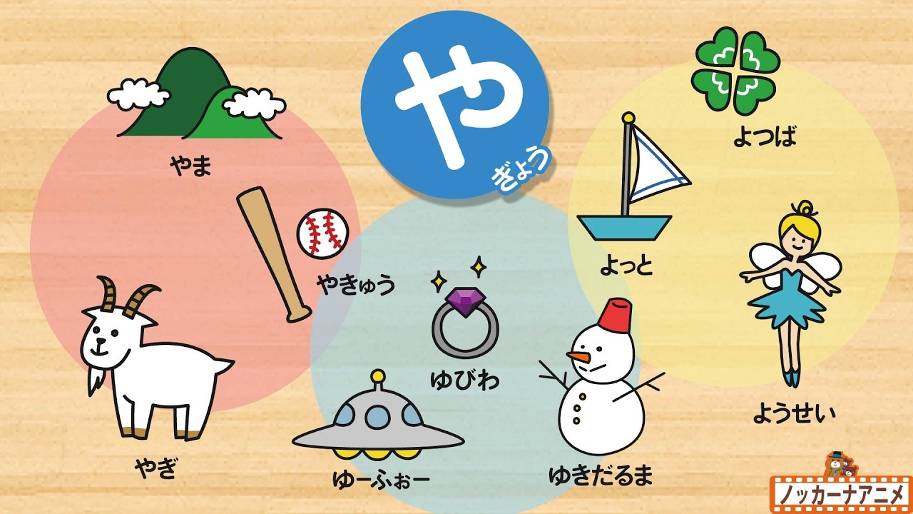 【ひらがな】やゆよをおぼえよう!知育【赤ちゃん・子供向けアニメ】Hiragana | Video for Kids