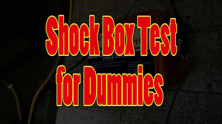 Testing an Electric Fence for Dummies