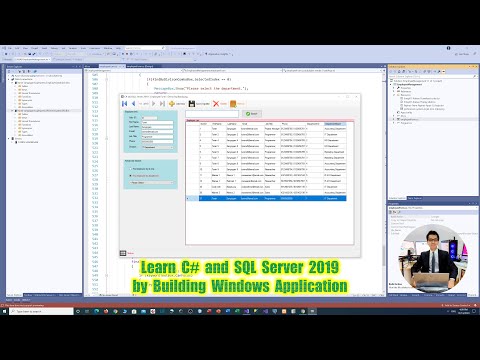 C# and SQL Server (ADO.NET) 2. Create table and relationship in Microsoft SQL Server