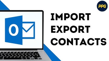 How to import export contacts in outlook ?