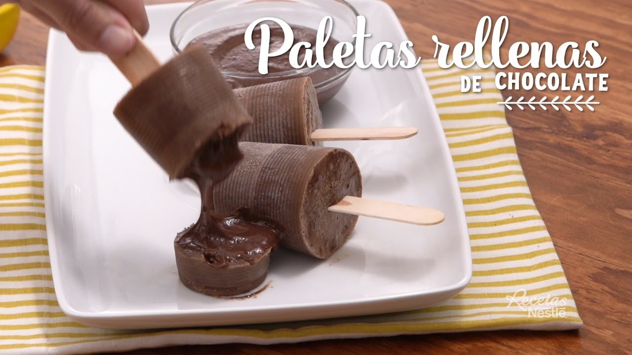 gene Disgusto No puedo Paletas rellenas de chocolate - YouTube