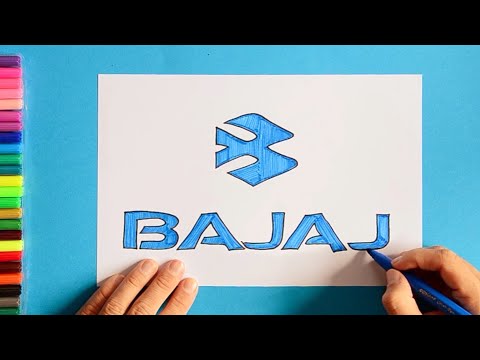 How to draw Bajaj Logo