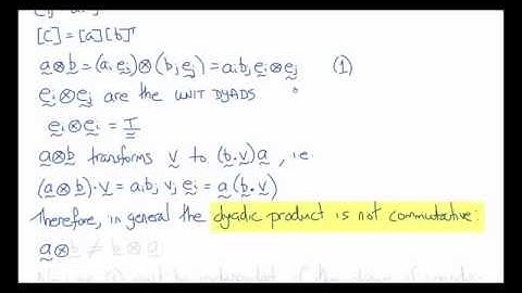BENG 110: Tensors and the Tensor Product