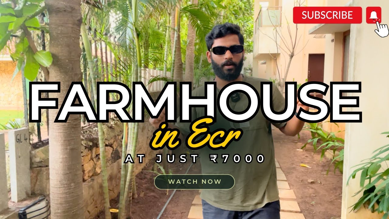 Cheapest farmhouse in ECR Vlogsbykaran tamil YouTube