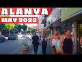 alanya street walking tour 2022 may ! alanya city center ! antalya turkey holiday turkey travel 4k