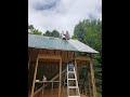 Metal Roofing | Off Grid Cabin Build part 8