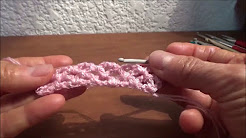 Puntada a crochet, muy sencilla y muy linda además de fácil. Muestra No 17
