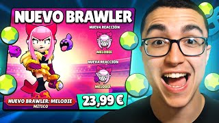 DESBLOQUEO, MAXEO y PRUEBO al NUEVO BRAWLER *MELODIE* (MUY ROTA)