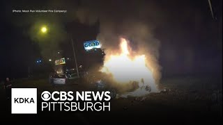 911 dispatchers credited with saving 2 people from fiery wrong-way crash on Parkway West