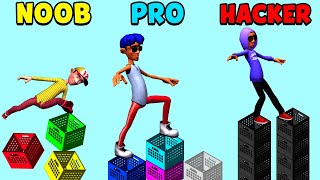 NOOB vs PRO vs HACKER - Milk Crate Challenge 3D screenshot 2